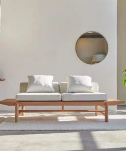 Tikamoon Banquettes Banquette En Teck Massif 2 Places -Magasin Méridiennes banquette en teck massif 2 places 4