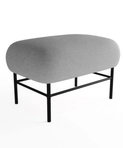 Potiron Paris Banquettes Banquette En Tissu Gris Et Métal Noir