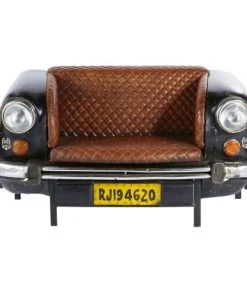 Maisons Du Monde Banquettes Banquette Indus En Cuir Marron