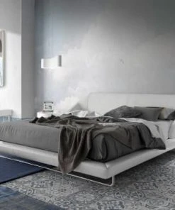 Angel Cerda Banquettes Banquette Rembourrée Simili Cuir Avec Pieds En Acier Inoxydable -Magasin Méridiennes banquette rembourree simili cuir avec pieds en acier inoxydable 2