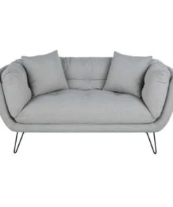 Maisons Du Monde Canapés Droits Canapé 2/3 Places En Velours Bleu Nuit -Magasin Méridiennes canape 2 3 places gris dot 1000 7 39 209549 2