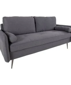 Meubles & Design Canapés Petits Prix Canapé 2 Places 175cm En Tissu Gris Foncé