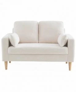 Alice's Garden Canapés Petits Prix Canapé 2 Places à Bouclettes Blanches -Magasin Méridiennes canape 2 places a bouclettes blanches 3