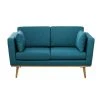 Maisons Du Monde Canapés Petits Prix Canapé 2 Places Bleu Pétrole -Magasin Méridiennes canape 2 places bleu petrole 1000 11 10 156343 13
