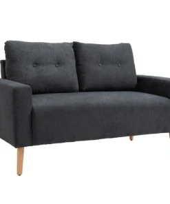 Homcom Canapés Petits Prix Canapé 2 Places Design Scandinave Tissu