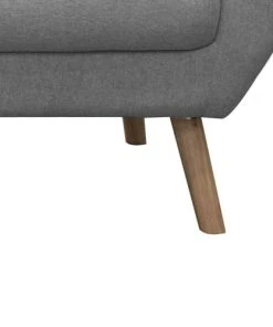 The Home Deco Factory Canapés Petits Prix Canapé 2 Places Effet Velours Côtelé En Gris -Magasin Méridiennes canape 2 places effet velours cotele en gris 4