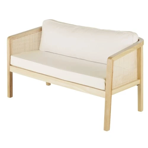 Maisons Du Monde Canapés Petits Prix Canapé 2 Places En Bois De Bouleau Et écru 4 Maisons Du Monde Canapés Petits Prix Canapé 2 Places En Bois De Bouleau Et écru – Image 2