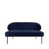 Leitmotiv Canapés Petits Prix Canapé 2 Places En Métal Bleu Marine -Magasin Méridiennes canape 2 places en metal bleu marine
