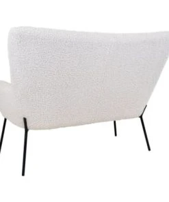 Meubles & Design Canapés Petits Prix Canapé 2 Places En Tissu Bouclé Beige -Magasin Méridiennes canape 2 places en tissu boucle beige 3