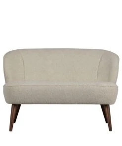 Woood Canapés Petits Prix Canapé 2 Places En Tissu Bouclette Ecru