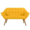 Rendez Vous Déco Canapés Petits Prix Canapé 2 Places En Tissu Jaune -Magasin Méridiennes canape 2 places en tissu jaune
