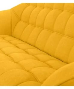 Rendez Vous Déco Canapés Petits Prix Canapé 2 Places En Tissu Jaune -Magasin Méridiennes canape 2 places en tissu jaune 4