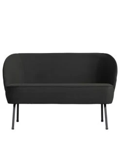 Bepurehome Canapés Droits Canapé 2 Places En Velours Bleu Marine