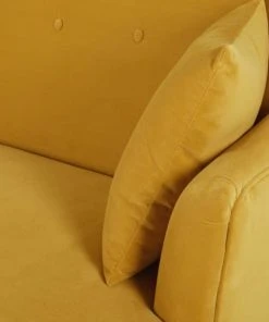 Maisons Du Monde Canapés Petits Prix Canapé 2 Places En Velours Jaune Moutarde -Magasin Méridiennes canape 2 places en velours jaune moutarde 1000 8 38 166047 3