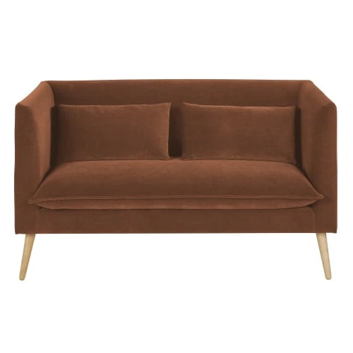 Maisons Du Monde Canapés Petits Prix Canapé 2 Places En Velours Marron écureuil 3 Maisons Du Monde Canapés Petits Prix Canapé 2 Places En Velours Marron écureuil