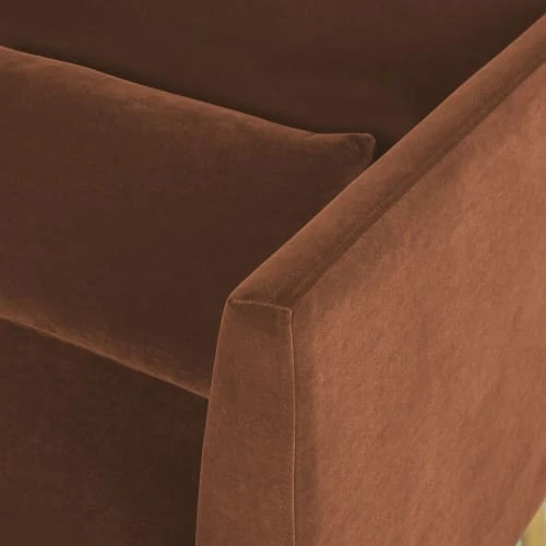 Maisons Du Monde Canapés Petits Prix Canapé 2 Places En Velours Marron écureuil 5 Maisons Du Monde Canapés Petits Prix Canapé 2 Places En Velours Marron écureuil – Image 3