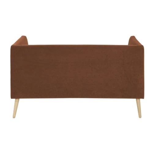 Maisons Du Monde Canapés Petits Prix Canapé 2 Places En Velours Marron écureuil 6 Maisons Du Monde Canapés Petits Prix Canapé 2 Places En Velours Marron écureuil – Image 4