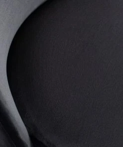 Bepurehome Canapés Droits Canapé 2 Places En Velours Noir -Magasin Méridiennes canape 2 places en velours noir 3