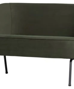 Bepurehome Canapés Droits Canapé 2 Places En Velours Noir -Magasin Méridiennes canape 2 places en velours noir 5