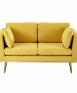 Maisons Du Monde Canapés Petits Prix Canapé 2 Places Bleu Pétrole -Magasin Méridiennes canape 2 places jaune timeo 1000 10 9 156342 1