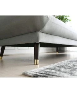 Concept Usine Canapés Petits Prix Canapé 3 Places En Velours Gris Clair -Magasin Méridiennes canape 3 places en velours gris clair 4