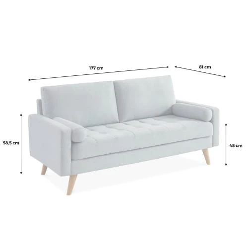 Alice's Garden Canapés Petits Prix Canapé 3 Places En Velours Vert Anglais Fixe Droit 7 Alice's Garden Canapés Petits Prix Canapé 3 Places En Velours Vert Anglais Fixe Droit – Image 5