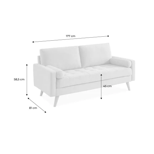 Alice's Garden Canapés Petits Prix Canapé 3 Places En Velours Vert Anglais Fixe Droit 8 Alice's Garden Canapés Petits Prix Canapé 3 Places En Velours Vert Anglais Fixe Droit – Image 6