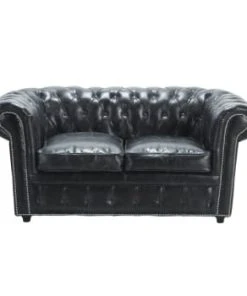 Maisons Du Monde Canapés Petits Prix Canapé Capitonné 2 Places En Suédine Marron -Magasin Méridiennes canape capitonne 2 places en cuir noir chesterfield 1000 6 27 133031 1