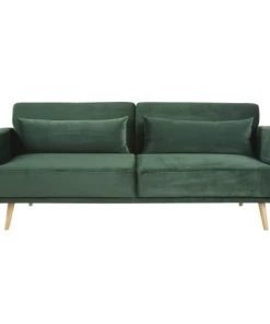 Maisons Du Monde Canapés Petits Prix Canapé Clic-clac 3 Places En Velours Vert