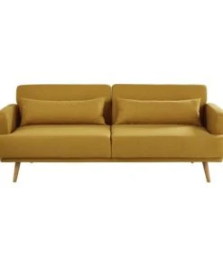 Maisons Du Monde Canapés Petits Prix Canapé Clic-clac 3 Places Jaune