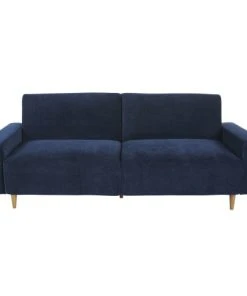 Maisons Du Monde Canapés Droits Canapé Clic-clac 4 Places Bleu Foncé