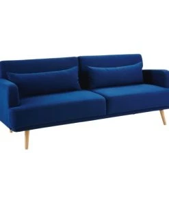 Maisons Du Monde Canapés Petits Prix Canapé Clic-clac 4 Places Bleu Roi -Magasin Méridiennes canape clic clac 4 places bleu roi 1000 12 40 175520 2