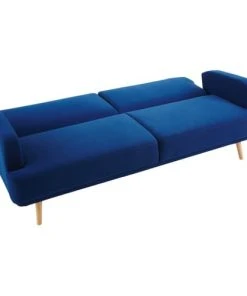 Maisons Du Monde Canapés Petits Prix Canapé Clic-clac 4 Places Bleu Roi -Magasin Méridiennes canape clic clac 4 places bleu roi 1000 12 40 175520 5
