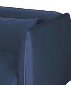 Maisons Du Monde Canapés Petits Prix Canapé Clic-clac 4 Places En Velours Bleu -Magasin Méridiennes canape clic clac 4 places en velours bleu 1000 13 39 216355 6