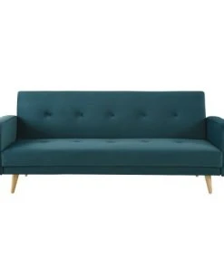 Maisons Du Monde Canapés Petits Prix Canapé Clic-clac 4 Places En Velours Bleu Pétrole