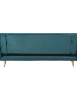 Maisons Du Monde Canapés Petits Prix Canapé Clic-clac 4 Places En Velours Bleu Pétrole -Magasin Méridiennes canape clic clac 4 places en velours bleu petrole 1000 4 6 196150 4