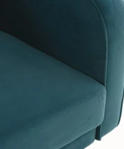 Maisons Du Monde Canapés Petits Prix Canapé Clic-clac 4 Places En Velours Bleu Pétrole -Magasin Méridiennes canape clic clac 4 places en velours bleu petrole 1000 4 6 196150 5