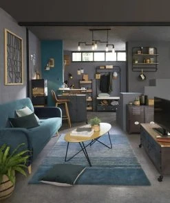 Maisons Du Monde Canapés Petits Prix Canapé Clic-clac 4 Places En Velours Bleu Pétrole -Magasin Méridiennes canape clic clac 4 places en velours bleu petrole 1000 4 6 196150 6