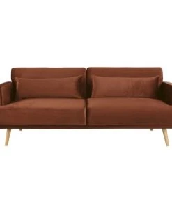 Maisons Du Monde Canapés Petits Prix Canapé Clic-clac 4 Places En Velours Marron écureuil