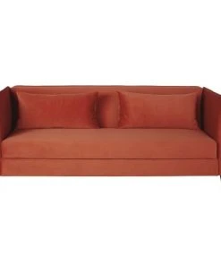Maisons Du Monde Canapés Petits Prix Canapé Clic-clac 4 Places En Velours Orange