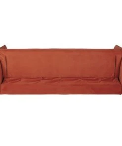 Maisons Du Monde Canapés Petits Prix Canapé Clic-clac 4 Places En Velours Orange -Magasin Méridiennes canape clic clac 4 places en velours orange 1000 14 40 216356 5