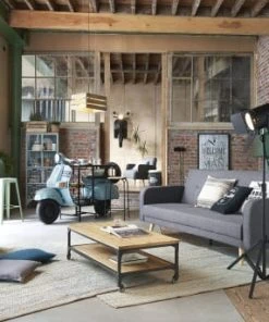 Maisons Du Monde Canapés Petits Prix Canapé Clic-clac 4 Places Gris Chiné -Magasin Méridiennes canape clic clac 4 places gris chine 1000 7 1 147601 3