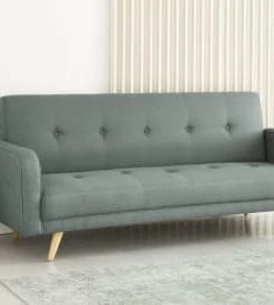 Maisons Du Monde Canapés Petits Prix Canapé Clic-clac 4 Places Vert D'eau -Magasin Méridiennes canape clic clac 4 places vert d eau 1000 15 13 174673 24