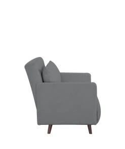 Drawer Canapés Petits Prix Canapé Convertible 2 Places En Tissu Bouclette Gris Foncé -Magasin Méridiennes canape convertible 2 places en tissu bouclette gris fonce 3