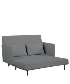 Drawer Canapés Petits Prix Canapé Convertible 2 Places En Tissu Bouclette Gris Foncé -Magasin Méridiennes canape convertible 2 places en tissu bouclette gris fonce 4