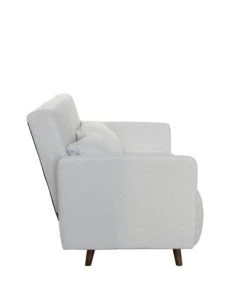 Drawer Canapés Droits Canapé Convertible 2 Places En Tissu Chiné Pieds Bois Foncé -Magasin Méridiennes canape convertible 2 places en tissu chine pieds bois fonce 3