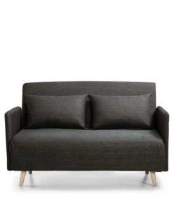 Drawer Canapés Petits Prix Canapé Convertible 2 Places En Tissu Gris Anthracite -Magasin Méridiennes canape convertible 2 places en tissu gris anthracite 3