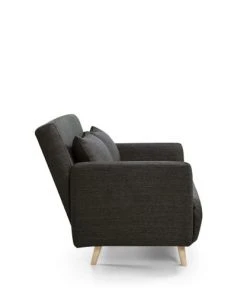 Drawer Canapés Petits Prix Canapé Convertible 2 Places En Tissu Gris Anthracite -Magasin Méridiennes canape convertible 2 places en tissu gris anthracite 4