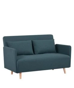 Drawer Canapés Petits Prix Canapé Convertible 2 Places En Tissu Vert Eucalyptus