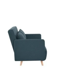 Drawer Canapés Petits Prix Canapé Convertible 2 Places En Tissu Vert Eucalyptus -Magasin Méridiennes canape convertible 2 places en tissu vert eucalyptus 4